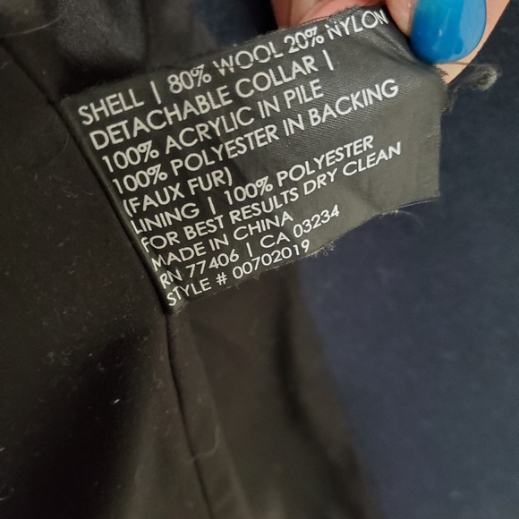 Club Monaco Navy Josette Wool Peacoat XS - Picture 11 of 12